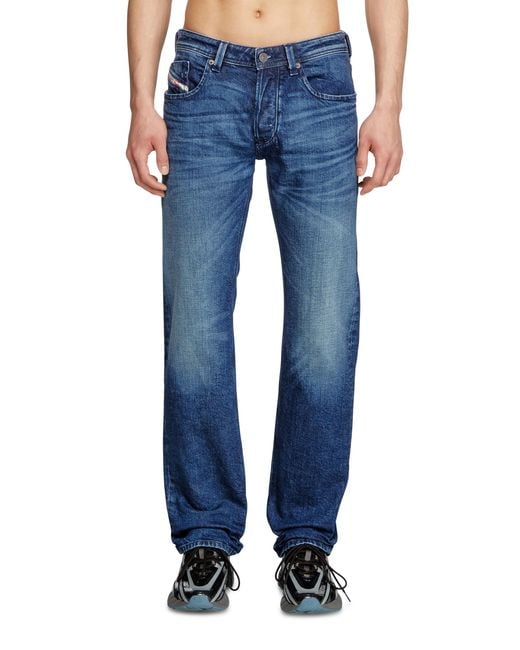 DIESEL Blue Regular Jeans Low Waist 1985 Larkee, Dark, Button Fly for men
