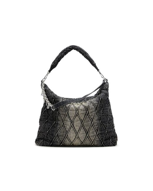 DIESEL Black Charm-D-Large Hobo