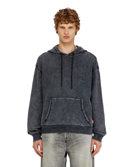 DIESEL Blue Hoodie for men