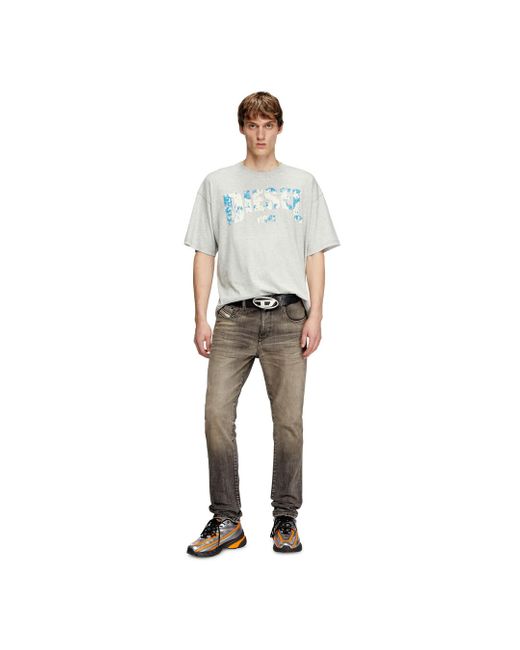 DIESEL White T-shirt With Core Print for men