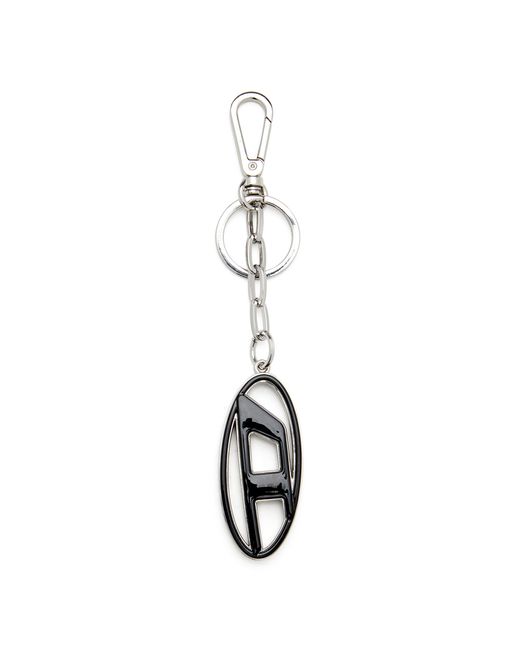 DIESEL Multicolor Metal And Resin Oval D Keyring for men
