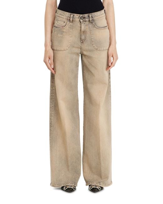 DIESEL Natural Flare Jeans Regular Waist 1978 D-Akemi, Zip Fly