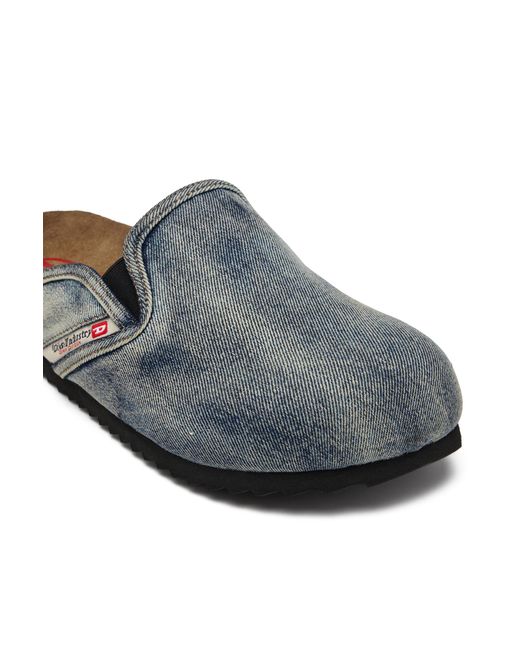 メンズ DIESEL デニムスリッポンミュール White