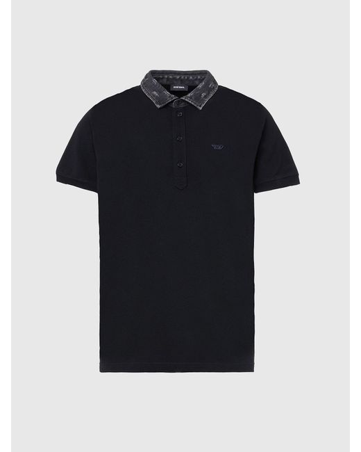 diesel polo shirt denim collar
