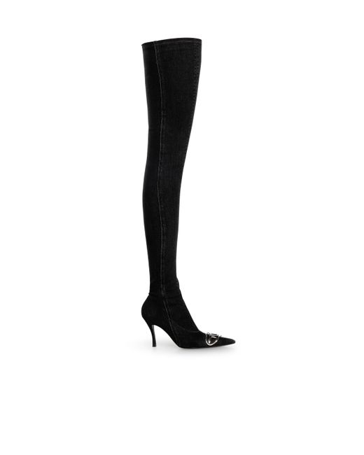 DIESEL Black D-Venus-Over The Knee Boot