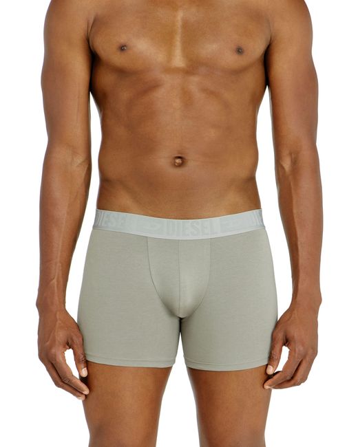 DIESEL Blue Three-Pack Boxer Briefs for men