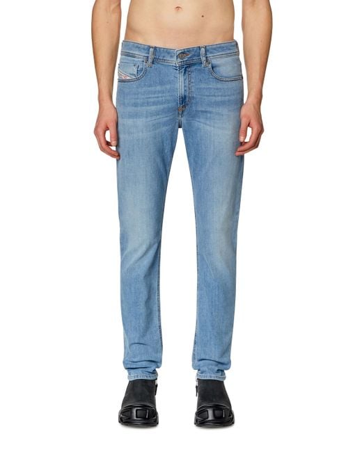 DIESEL Blue Skinny Jeans Low Waist 1979 Sleenker, Light, Zip Fly for men
