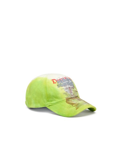 メンズ DIESEL Baseball Cap With Bandana Prints Green