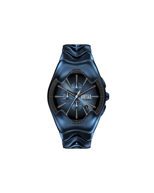 DIESEL Blue Mercurial Chronograph Stainless Steel Watch for men