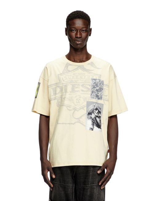 メンズ DIESEL Tシャツ Natural