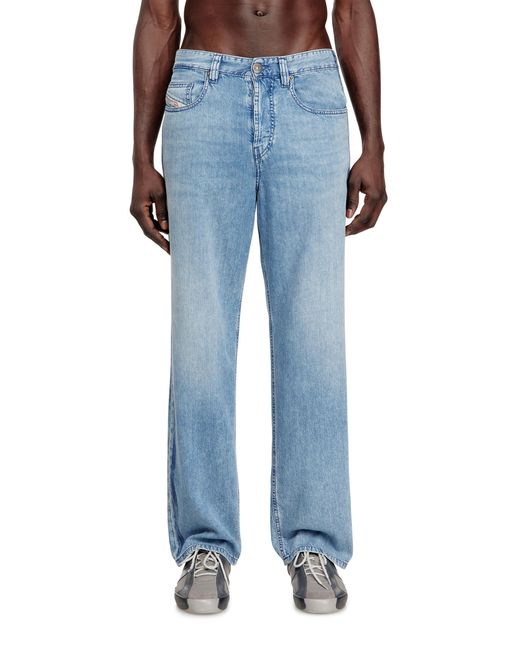 DIESEL Blue Relaxed Jeans Low Waist 2001 D-Macro, Medium, Button Fly for men