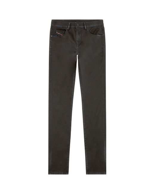 メンズ DIESEL デニムパンツスリムフィットジョグジーンズセットアップ可能 Black