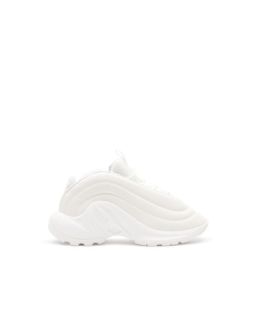 DIESEL White S-D-Runner X-Schlupfsneakers Mit Mattem Oval D-Spann