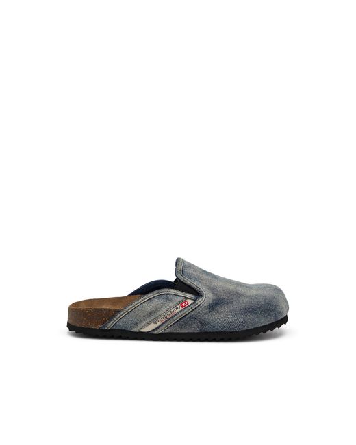 メンズ DIESEL デニムスリッポンミュール White