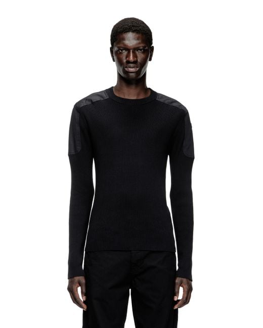 メンズ DIESEL プルオーバーニット Black