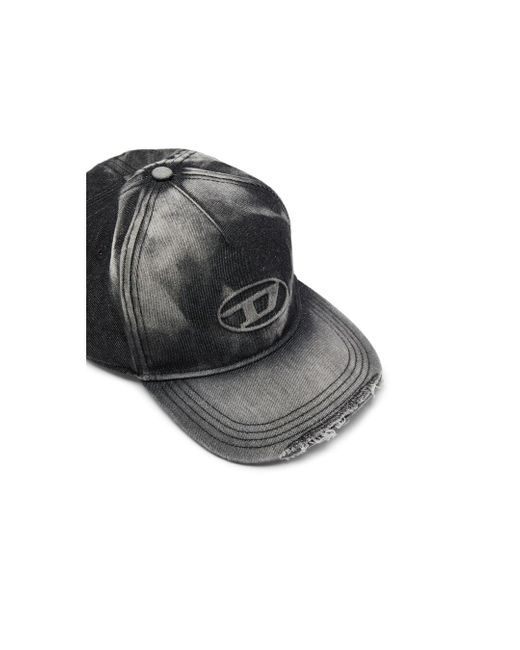 DIESEL Black Baseball Cap for men