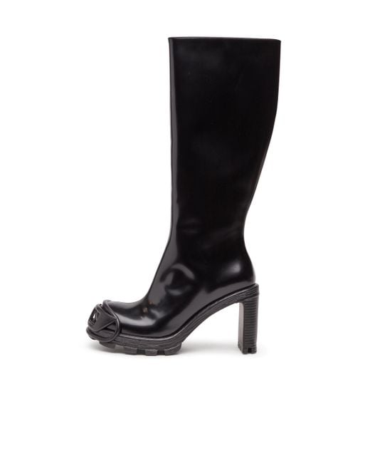 DIESEL D-Hammer-High-Heel Boots Black