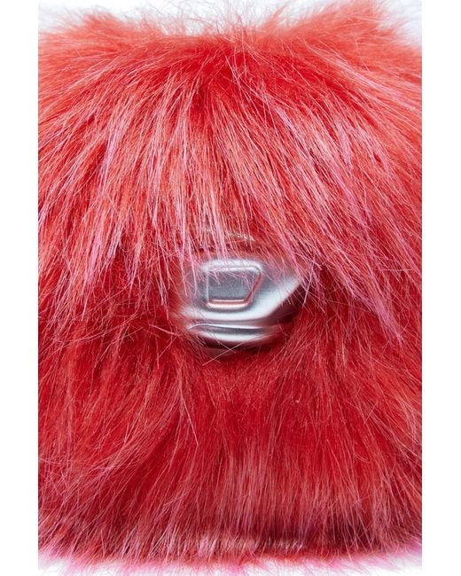 DIESEL Red Soft Touch Bag Charm