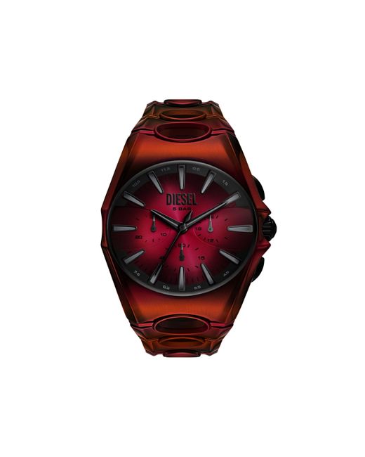 Reloj D-Curve De Acero Inoxidable Rojo DIESEL de hombre de color Red