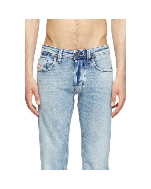 DIESEL Blue Regular Jeans for men