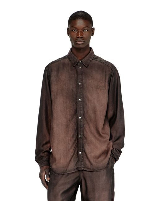DIESEL Brown Shirt for men