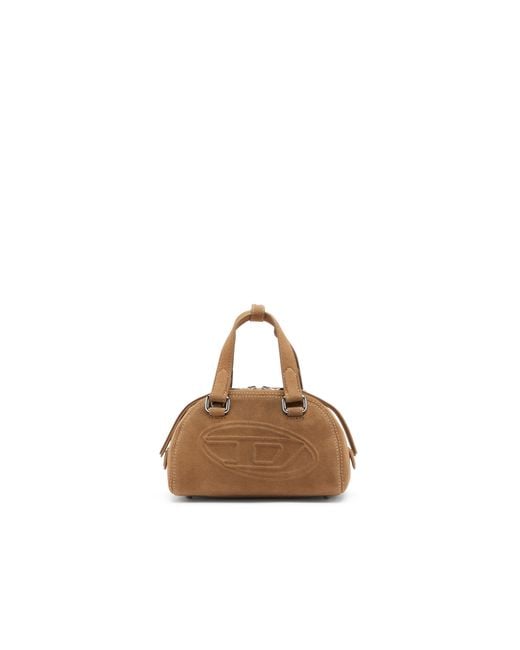 DIESEL Multicolor 1Dr Dome-Suede Mini Bowling Bag With Oval D Logo