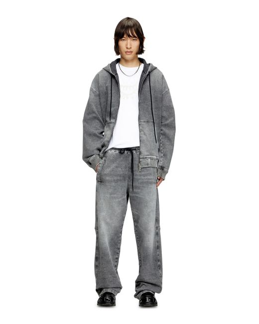 DIESEL Gray Relaxed D-Martyans Track Denim