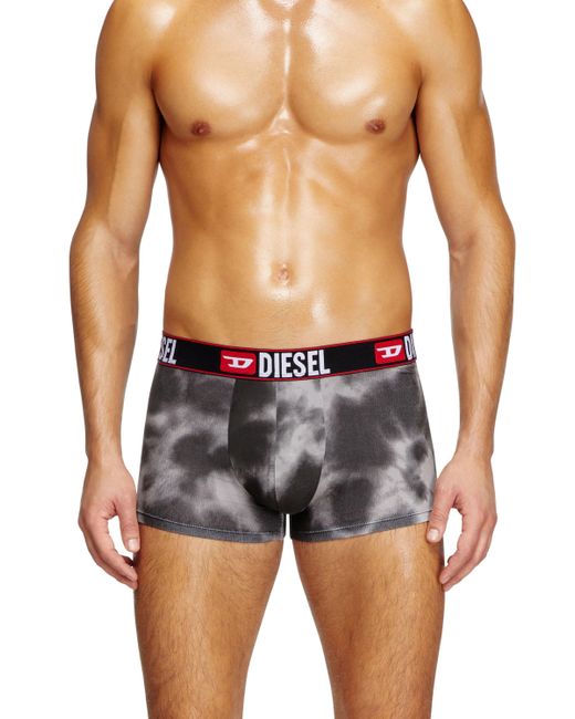 DIESEL Blue Marbled Print Boxer Briefs for men