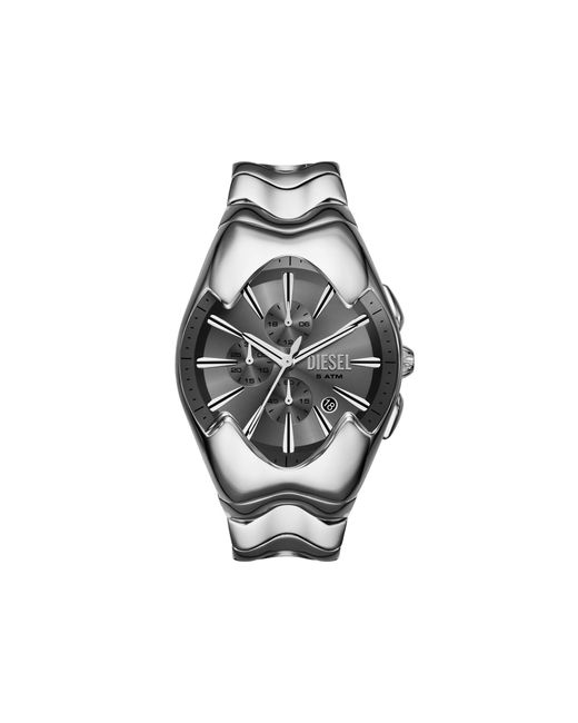 DIESEL Gray Mercurial Chronograph Stainless Steel Watch for men
