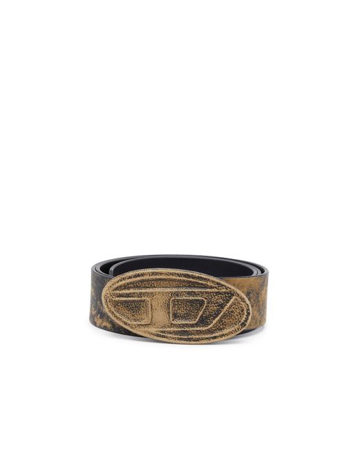 DIESEL Multicolor Leather Belt With Leather Buckle for men