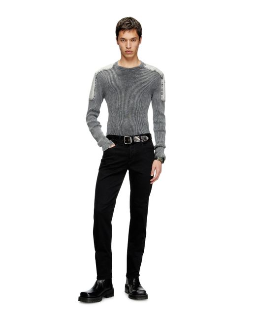 DIESEL Black Regular Jeans for men