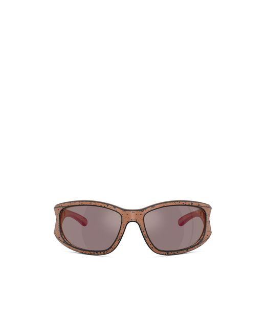 DIESEL Brown Rectangle Sunglasses