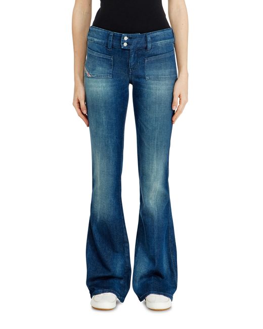 DIESEL Blue Bootcut Jeans Low Waist D-Hush