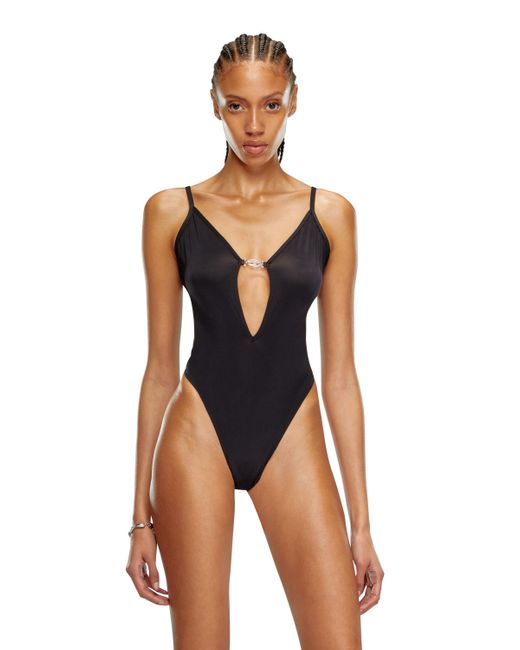 Body en microfibre avec plaque Oval D DIESEL en coloris Blue