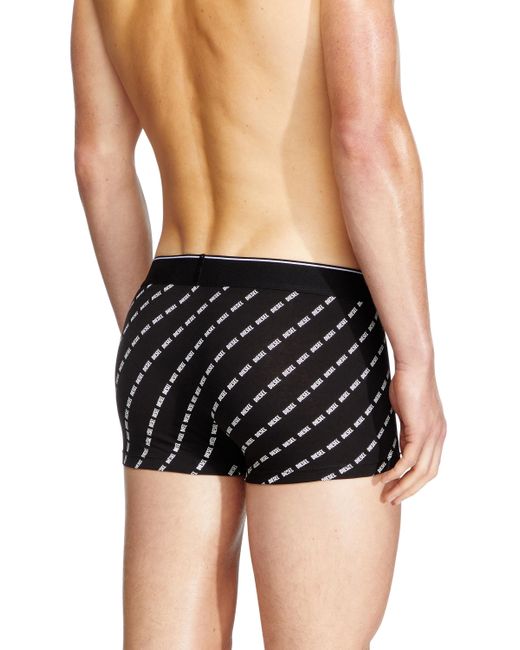 DIESEL Black Three-Pack Boxer Briefs With Diagonal Logo for men