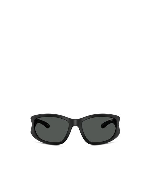 DIESEL Black Rectangle Sunglasses