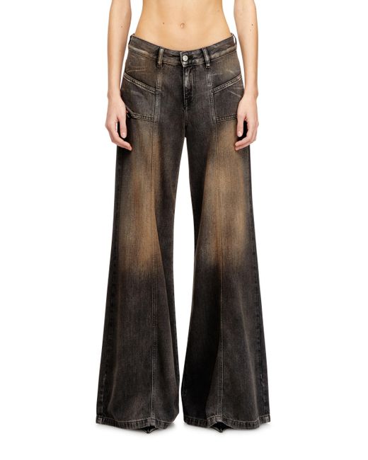 DIESEL Black Flare Jeans