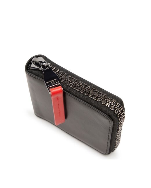 メンズ DIESEL 二つ折り財布 Black