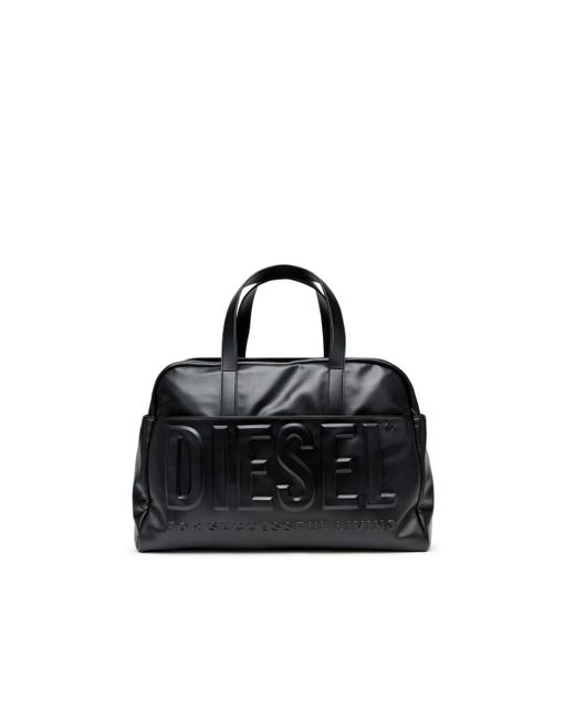 DIESEL Black Dsl 3D L-Duffle Bag With Extreme 3D Logo for men