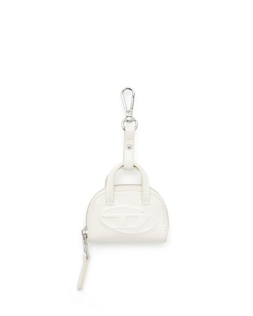 DIESEL White Bag Charm