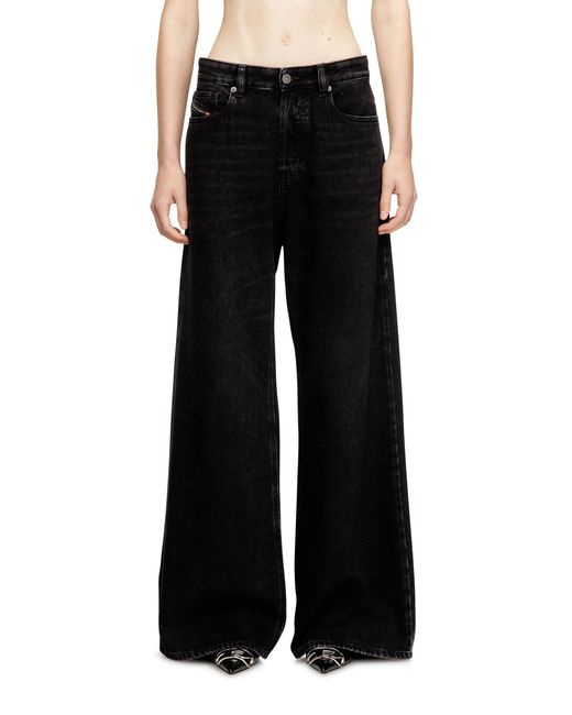 DIESEL レディース ブラック Relaxed Jeans ローウエスト 1996 D-Sire