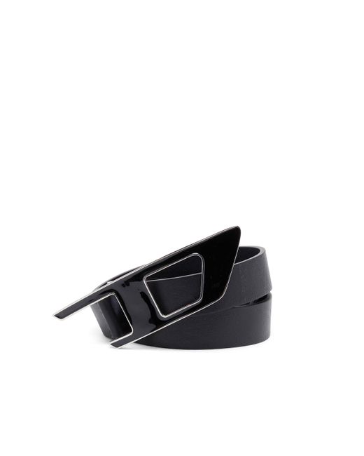 DIESEL B-dlogo Ii レザーベルト Black