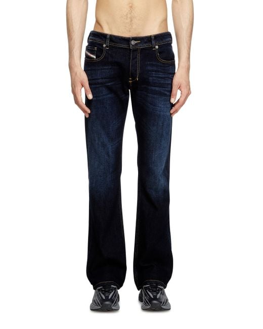 DIESEL Blue Bootcut Jeans for men