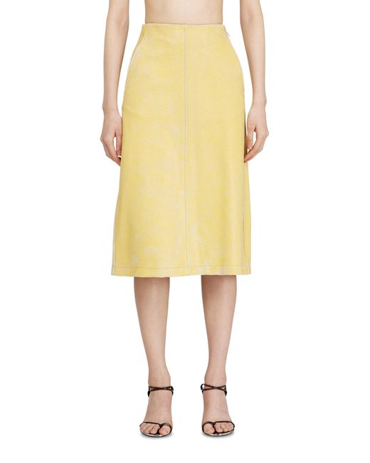 DIESEL Yellow Midi Pencil Skirt