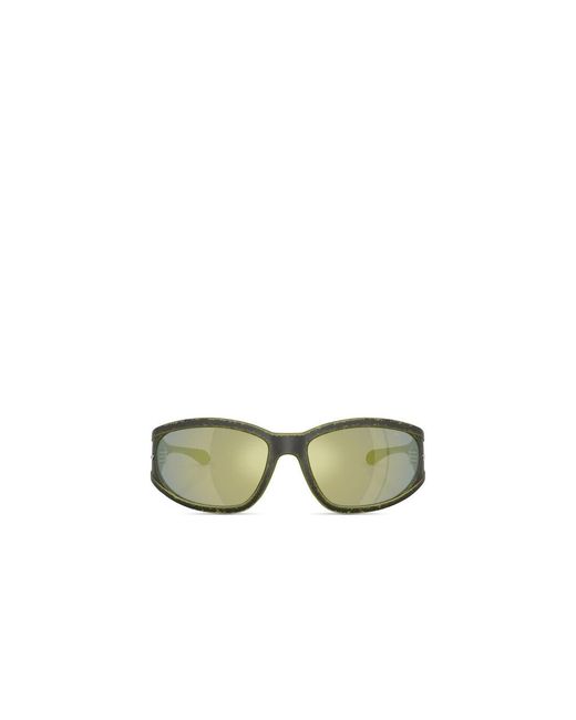 DIESEL Green Rectangular Sunglasses