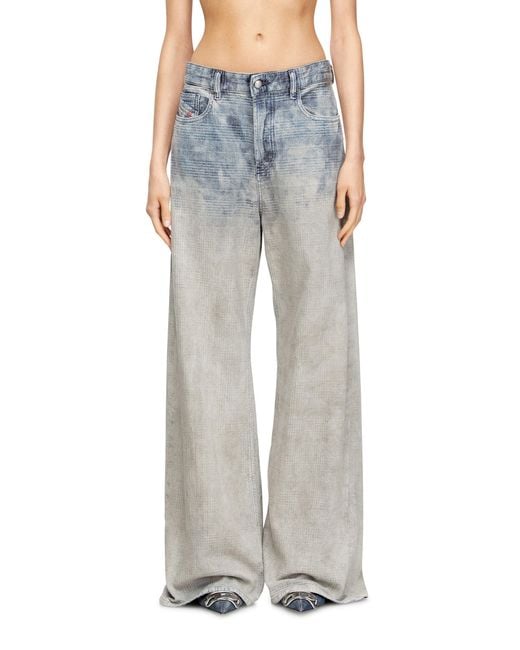 DIESEL Blue Relaxed Jeans Low Waist 1996 D-Sire, Medium, Button Fly