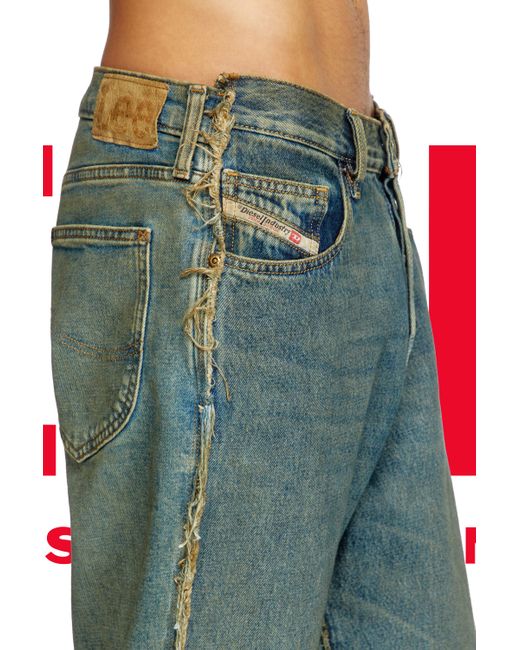 DIESEL Blue Regular Jeans for men