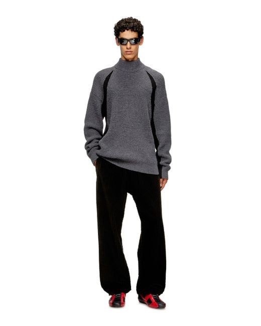 メンズ DIESEL プルオーバーニット Gray