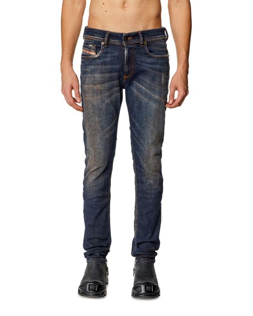 DIESEL Blue Skinny Jeans for men