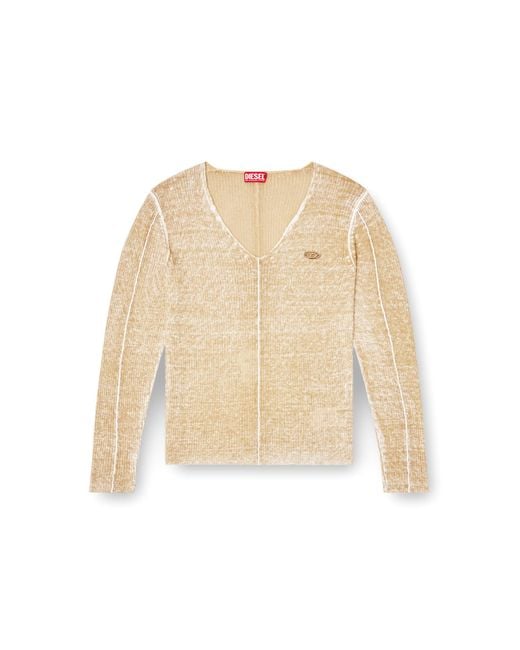 メンズ DIESEL プルオーバーニット Natural
